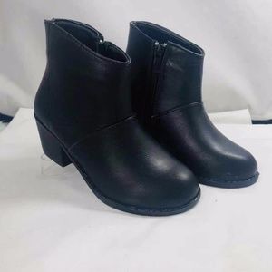 Children's black booties